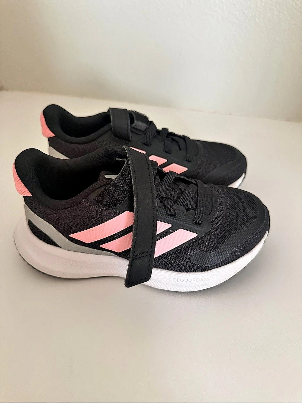 adidas Tensaur Run 2.0 Kids Sneakers Black & Pink US 11K